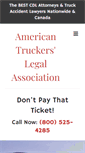 Mobile Screenshot of americantruckerslegal.com